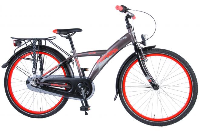 Vul in Fabriek schouder Volare Thombike City Kinderfiets - Jongens - 24 inch - Grijs/Rood - Shimano  Nexus 3 versnellingen - Laak Bike